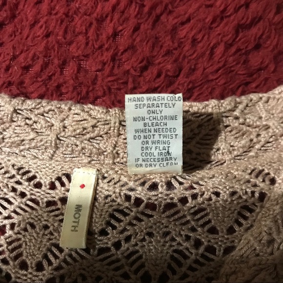 Anthropologie Moth openwork knit top size M - Picture 4 of 4